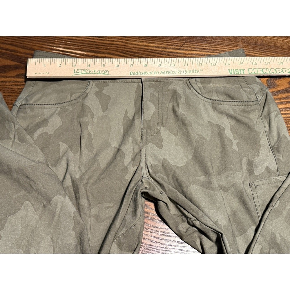 prAna Halle Jogger II Pants Women's 6 Sage Green Camo Outdoor Hiking Travel - Picture 5 of 16